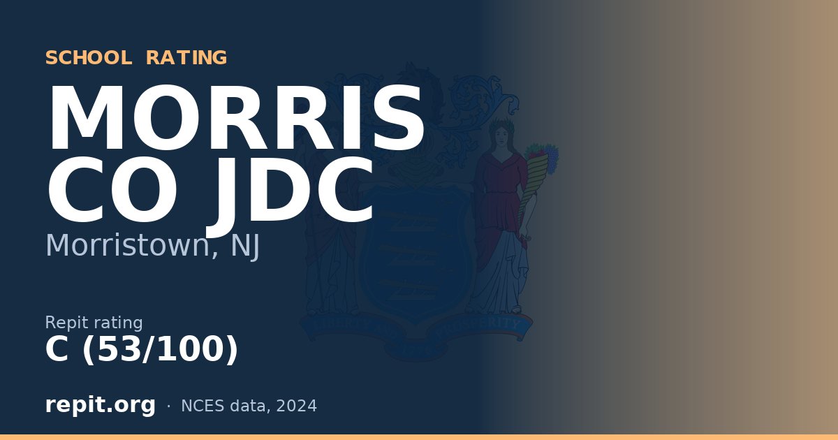 MORRIS CO JDC, Morristown, NJ — Repit school rating C (53/100)