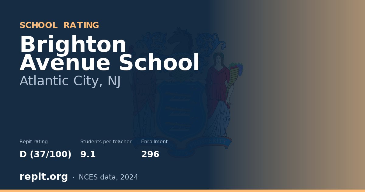 Brighton Avenue School, Atlantic City, NJ — Repit school rating D (37/100)