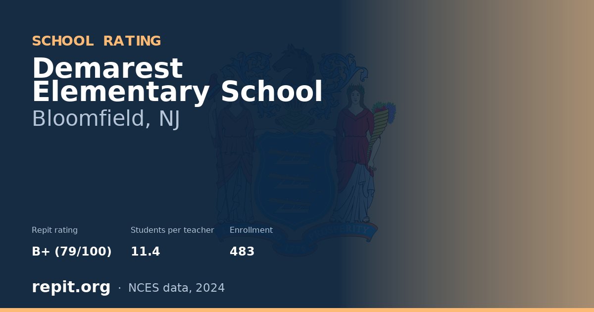 Demarest Elementary School, Bloomfield, NJ — Repit school rating B+ (79/100)