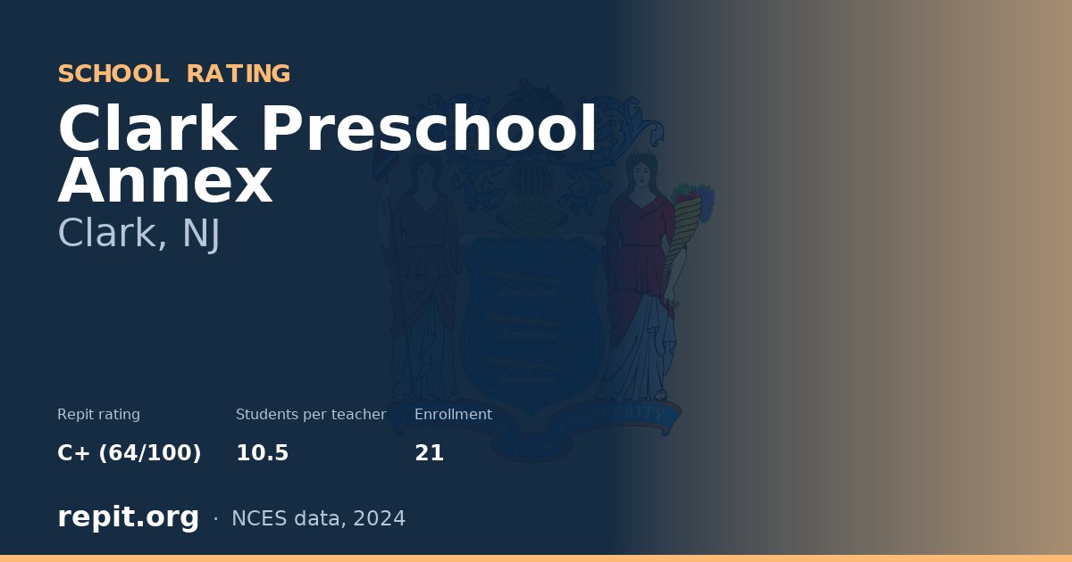 Clark Preschool Annex, Clark, NJ — Repit school rating C+ (64/100)