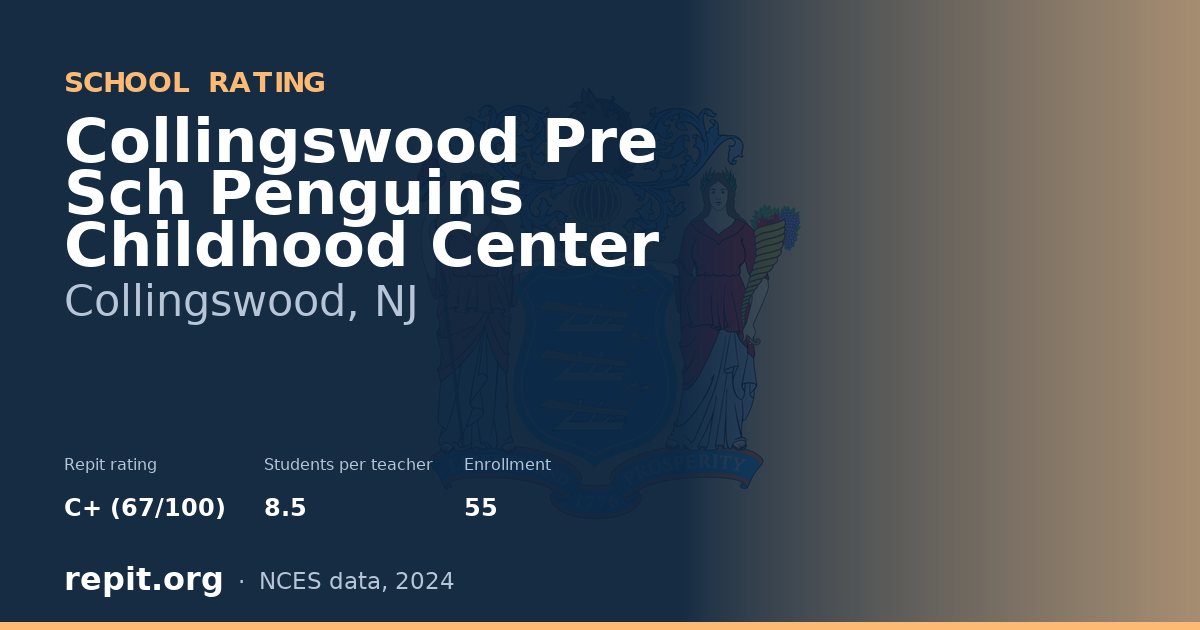 Collingswood Pre Sch Penguins Childhood Center, Collingswood, NJ — Repit school rating C+ (67/100)