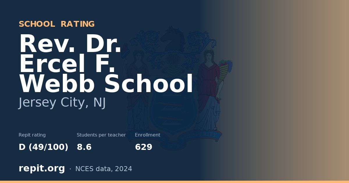 Rev. Dr. Ercel F. Webb School, Jersey City, NJ — Repit school rating D (49/100)