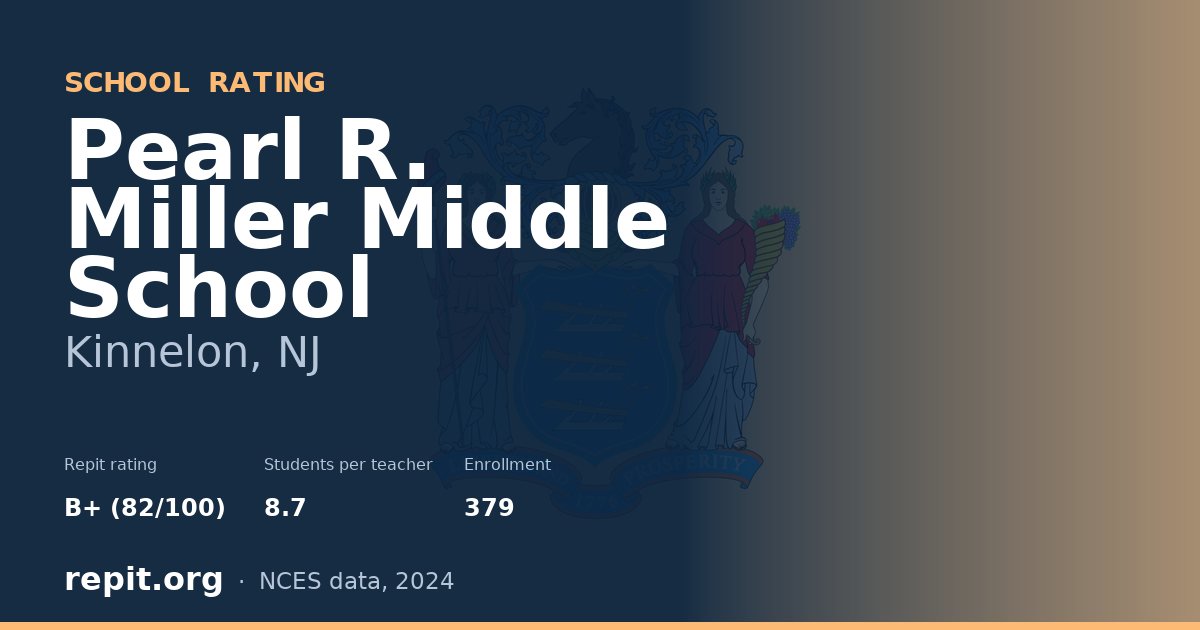 Pearl R. Miller Middle School, Kinnelon, NJ — Repit school rating B+ (82/100)