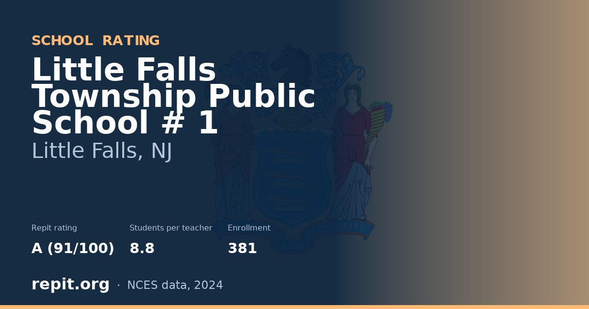 Little Falls Township Public School # 1, Little Falls, NJ — Repit school rating A (91/100)