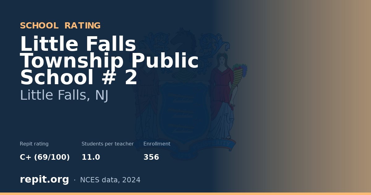 Little Falls Township Public School # 2, Little Falls, NJ — Repit school rating C+ (69/100)