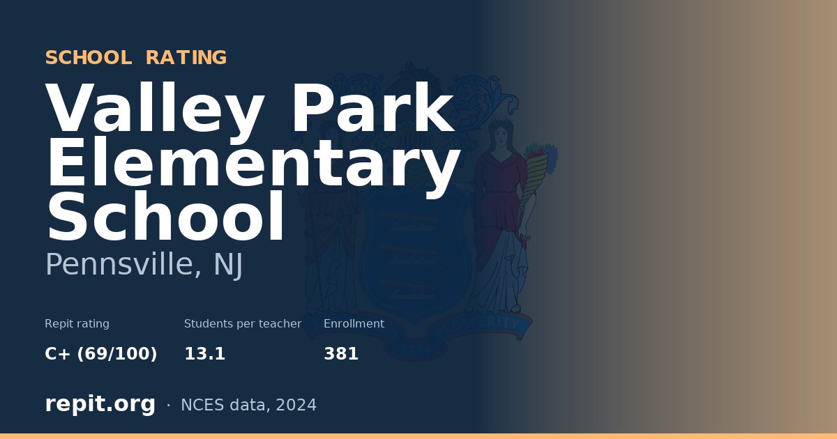 Valley Park Elementary School, Pennsville, NJ — Repit school rating C+ (69/100)