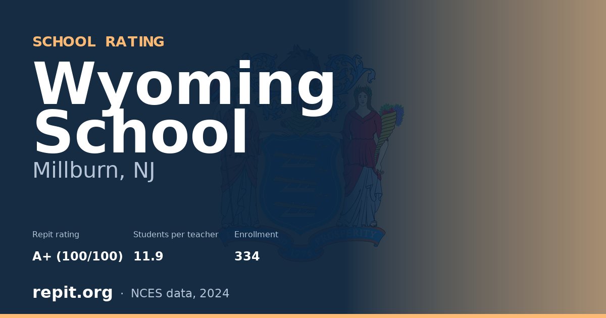 Wyoming School, Millburn, NJ — Repit school rating A+ (100/100)