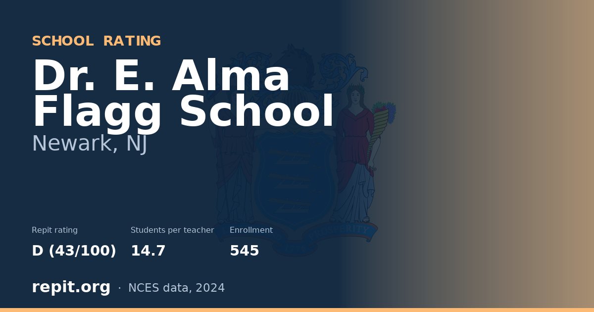 Dr. E. Alma Flagg School, Newark, NJ — Repit school rating D (43/100)