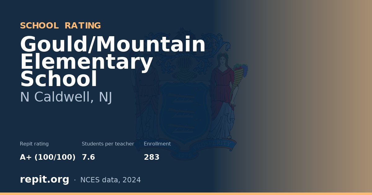 Gould/Mountain Elementary School, N Caldwell, NJ — Repit school rating A+ (100/100)
