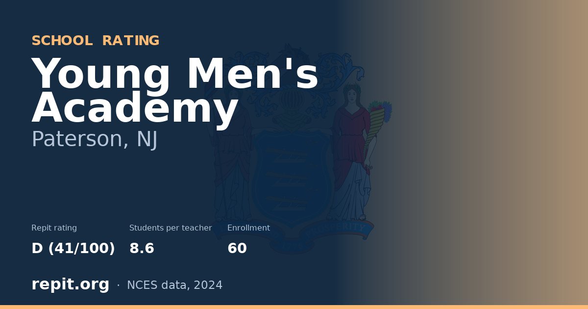 Young Men's Academy, Paterson, NJ — Repit school rating D (41/100)