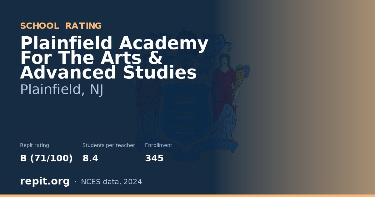 Plainfield Academy For The Arts & Advanced Studies, Plainfield, NJ — Repit school rating B (71/100)