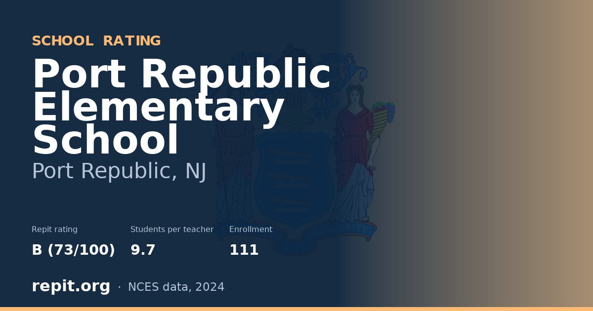 Port Republic Elementary School, Port Republic, NJ — Repit school rating B (73/100)