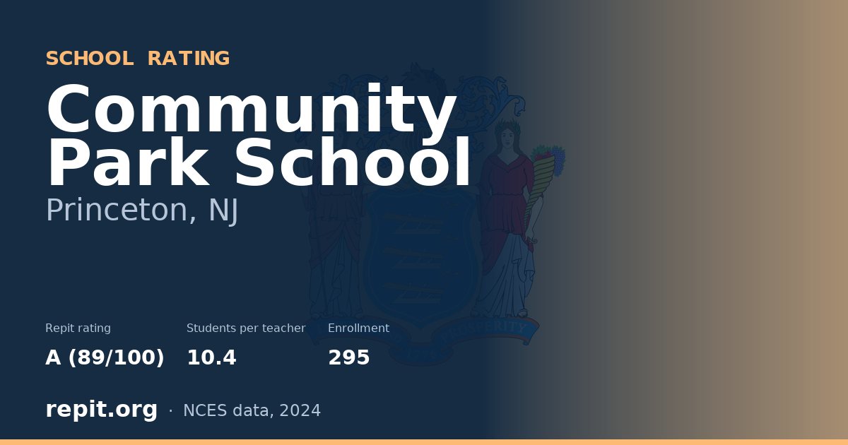 Community Park School, Princeton, NJ — Repit school rating A (89/100)
