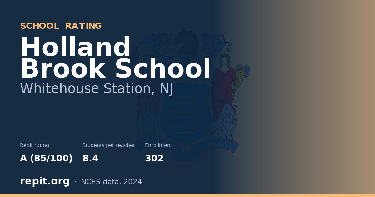 Holland Brook School, Whitehouse Station, NJ — Repit school rating A (85/100)