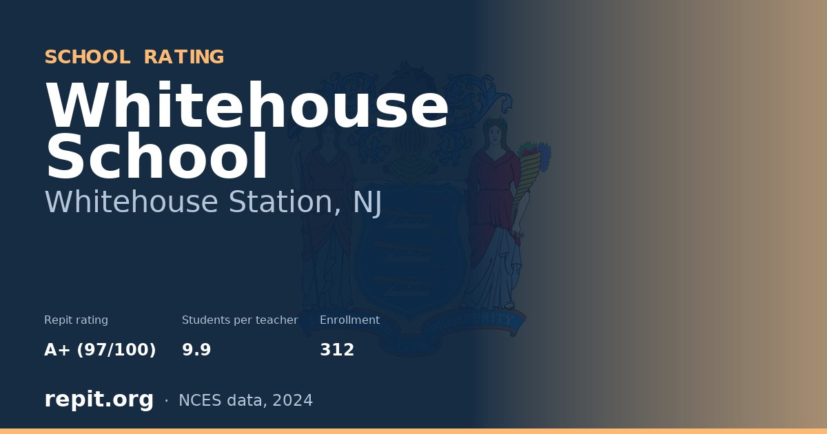 Whitehouse School, Whitehouse Station, NJ — Repit school rating A+ (97/100)