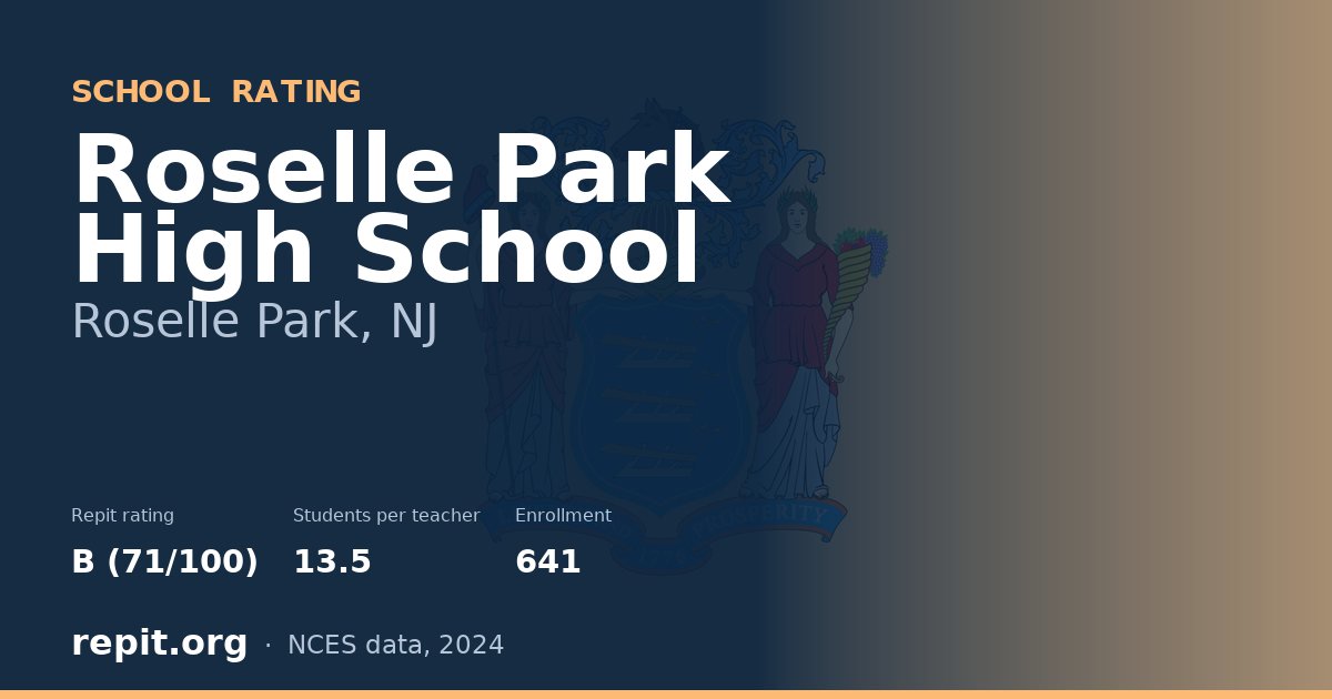 Roselle Park High School, Roselle Park, NJ — Repit school rating B (71/100)