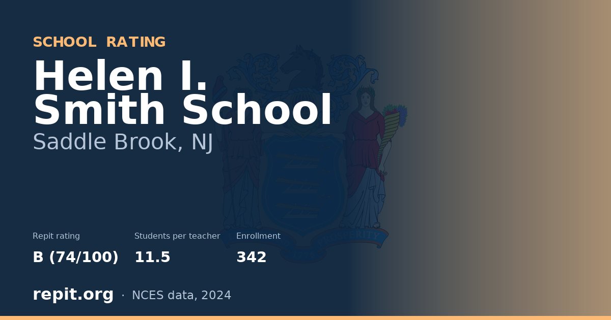 Helen I. Smith School, Saddle Brook, NJ — Repit school rating B (74/100)