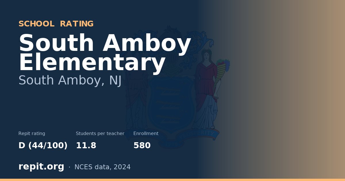 South Amboy Elementary, South Amboy, NJ — Repit school rating D (44/100)