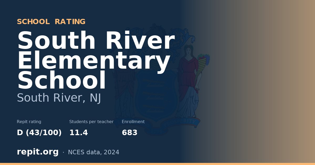 South River Elementary School, South River, NJ — Repit school rating D (43/100)