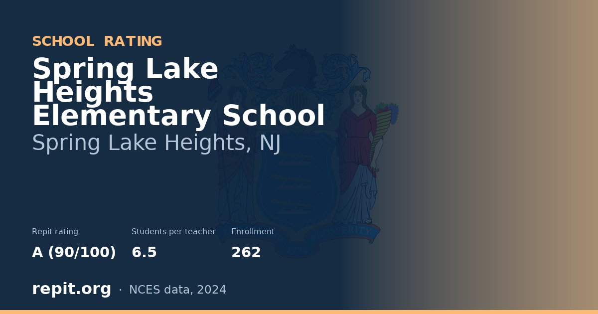 Spring Lake Heights Elementary School, Spring Lake Heights, NJ — Repit school rating A (90/100)