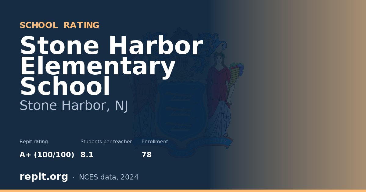 Stone Harbor Elementary School, Stone Harbor, NJ — Repit school rating A+ (100/100)