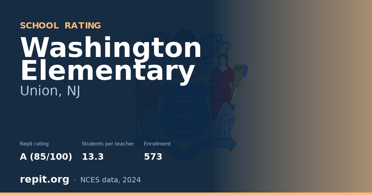 Washington Elementary, Union, NJ — Repit school rating A (85/100)