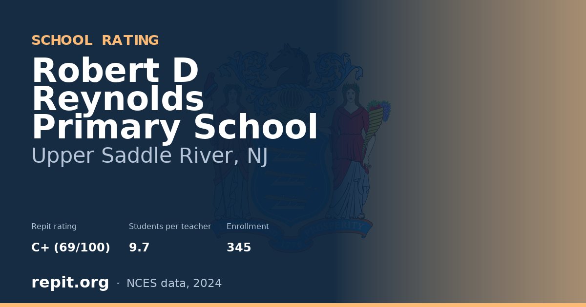 Robert D Reynolds Primary School, Upper Saddle River, NJ — Repit school rating C+ (69/100)