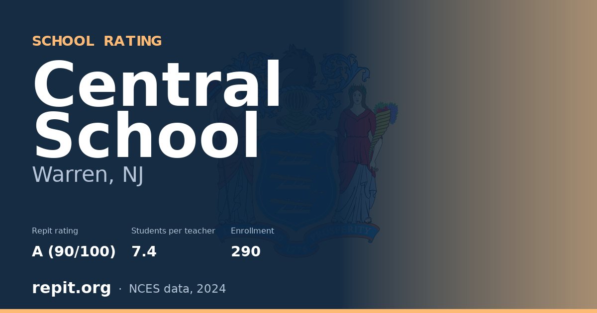 Central School, Warren, NJ — Repit school rating A (90/100)