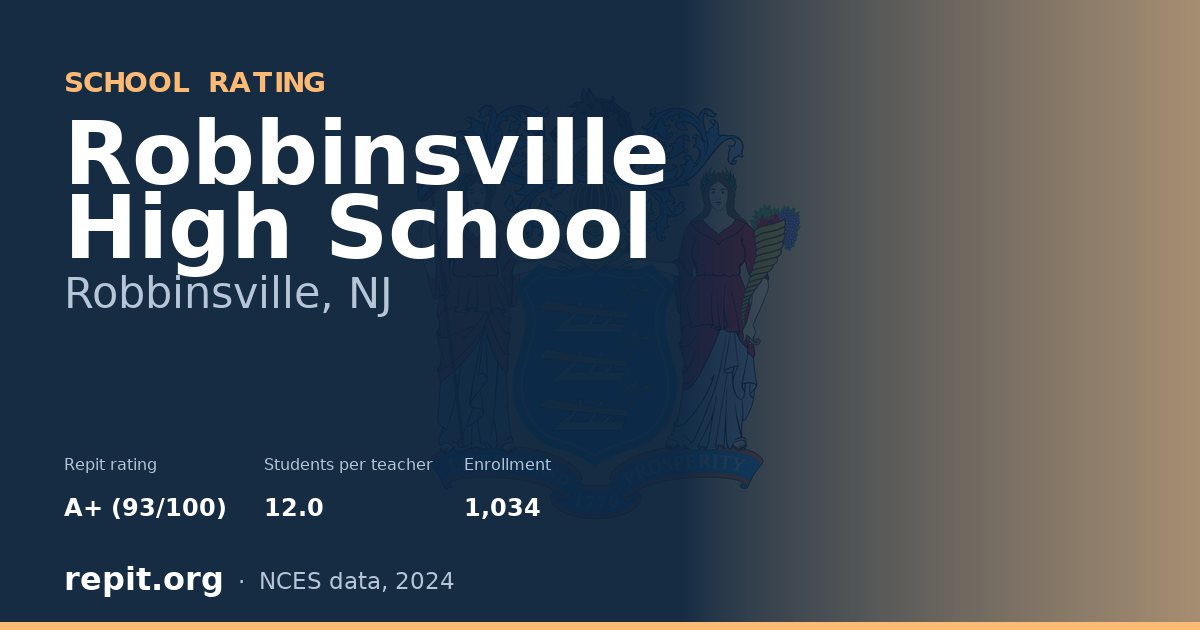 Robbinsville High School, Robbinsville, NJ — Repit school rating A+ (93/100)