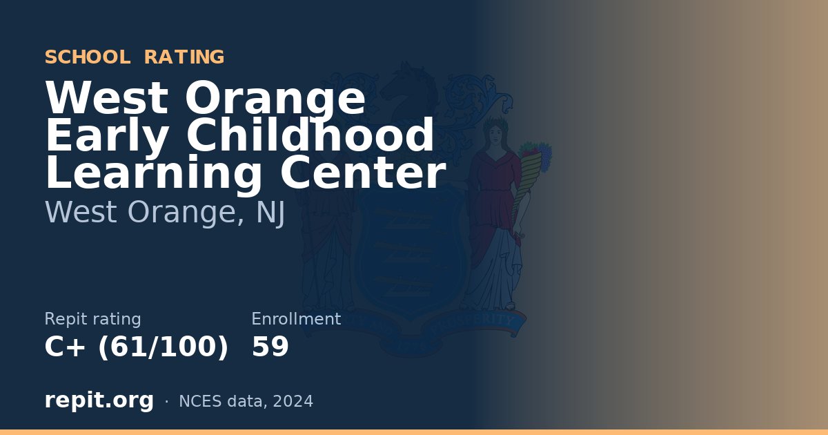 West Orange Early Childhood Learning Center, West Orange, NJ — Repit school rating C+ (61/100)