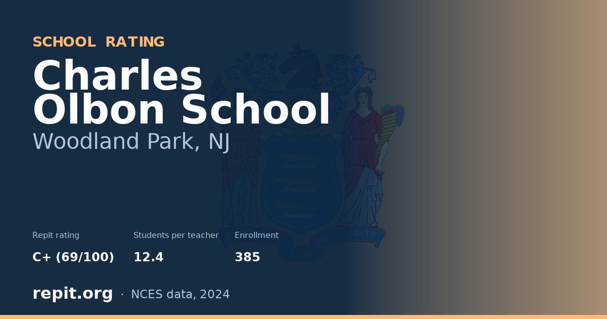 Charles Olbon School, Woodland Park, NJ — Repit school rating C+ (69/100)