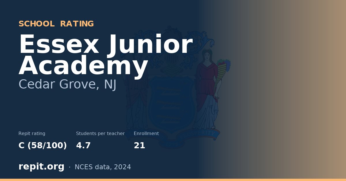 Essex Junior Academy, Cedar Grove, NJ — Repit school rating C (58/100)