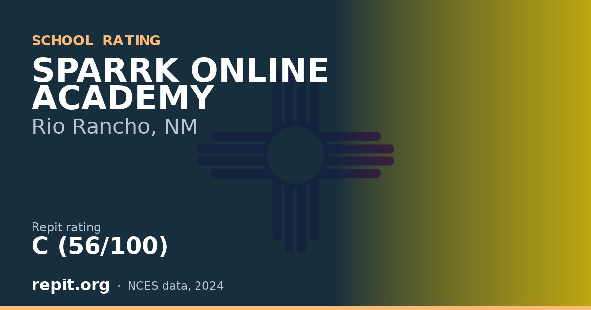 SPARRK ONLINE ACADEMY, Rio Rancho, NM — Repit school rating C (56/100)