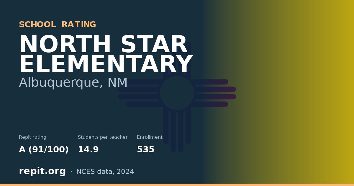 NORTH STAR ELEMENTARY, Albuquerque, NM — Repit school rating A (91/100)