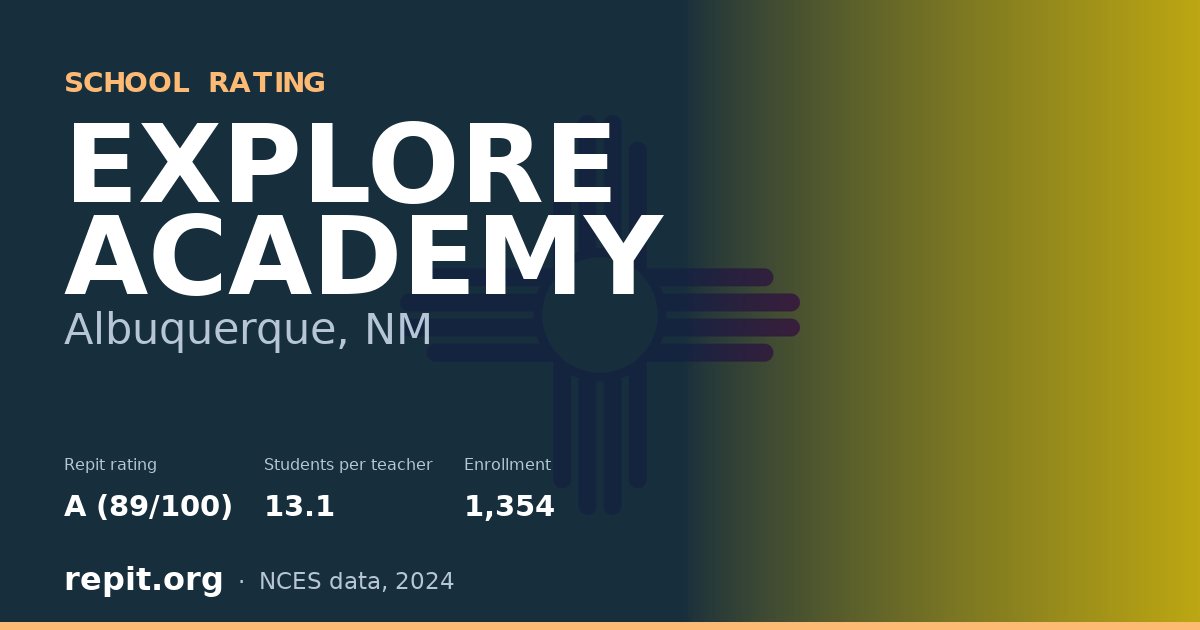 EXPLORE ACADEMY, Albuquerque, NM — Repit school rating A (89/100)