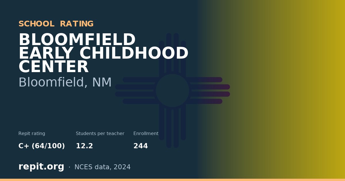 BLOOMFIELD EARLY CHILDHOOD CENTER, Bloomfield, NM — Repit school rating C+ (64/100)