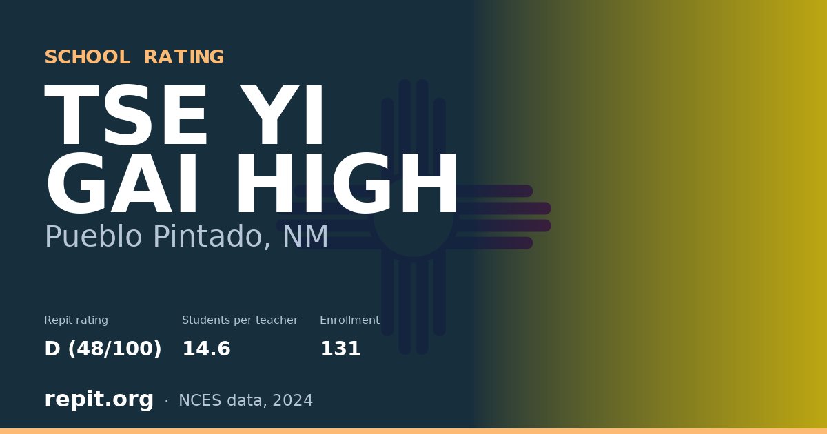 TSE YI GAI HIGH, Pueblo Pintado, NM — Repit school rating D (48/100)