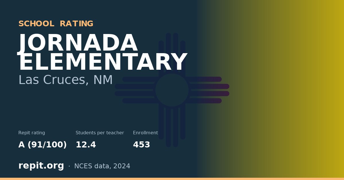JORNADA ELEMENTARY, Las Cruces, NM — Repit school rating A (91/100)