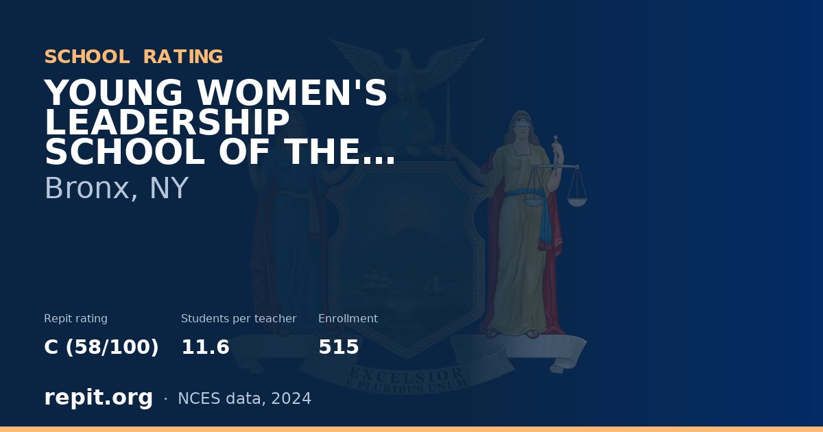 YOUNG WOMEN'S LEADERSHIP SCHOOL OF THE BRONX, Bronx, NY — Repit school rating C (58/100)