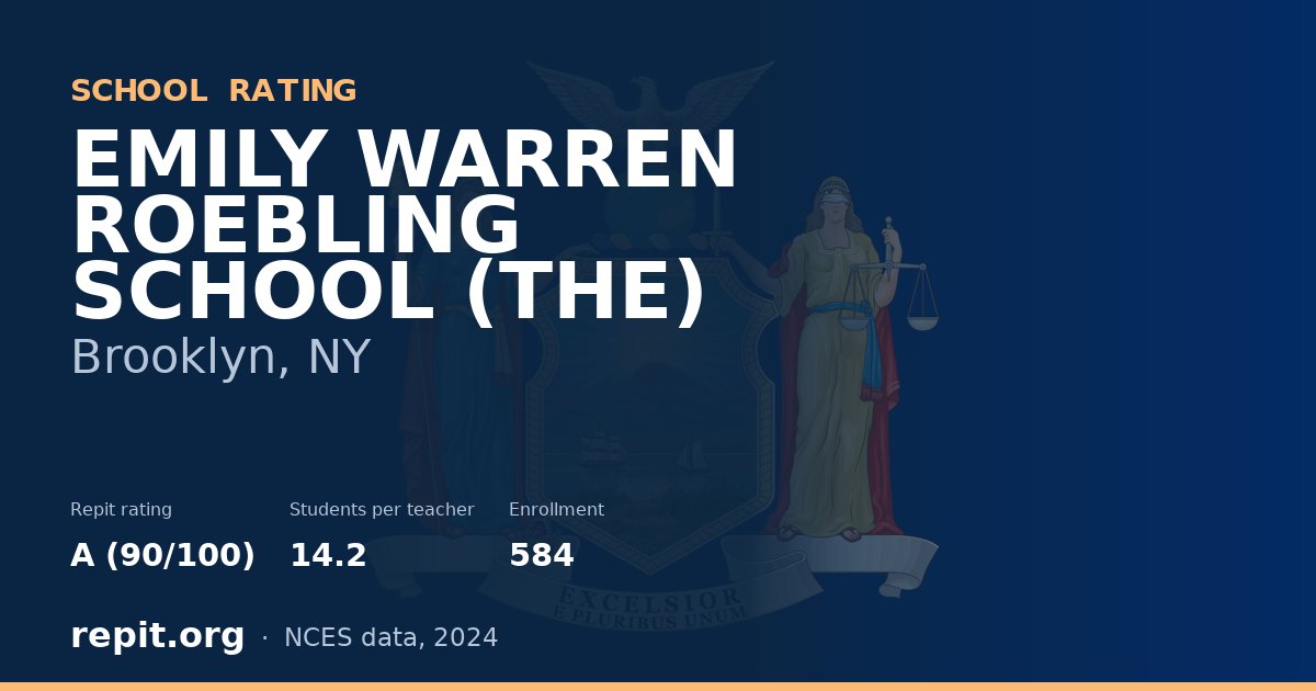 EMILY WARREN ROEBLING SCHOOL (THE), Brooklyn, NY — Repit school rating A (90/100)