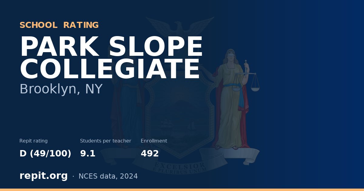 PARK SLOPE COLLEGIATE, Brooklyn, NY — Repit school rating D (49/100)