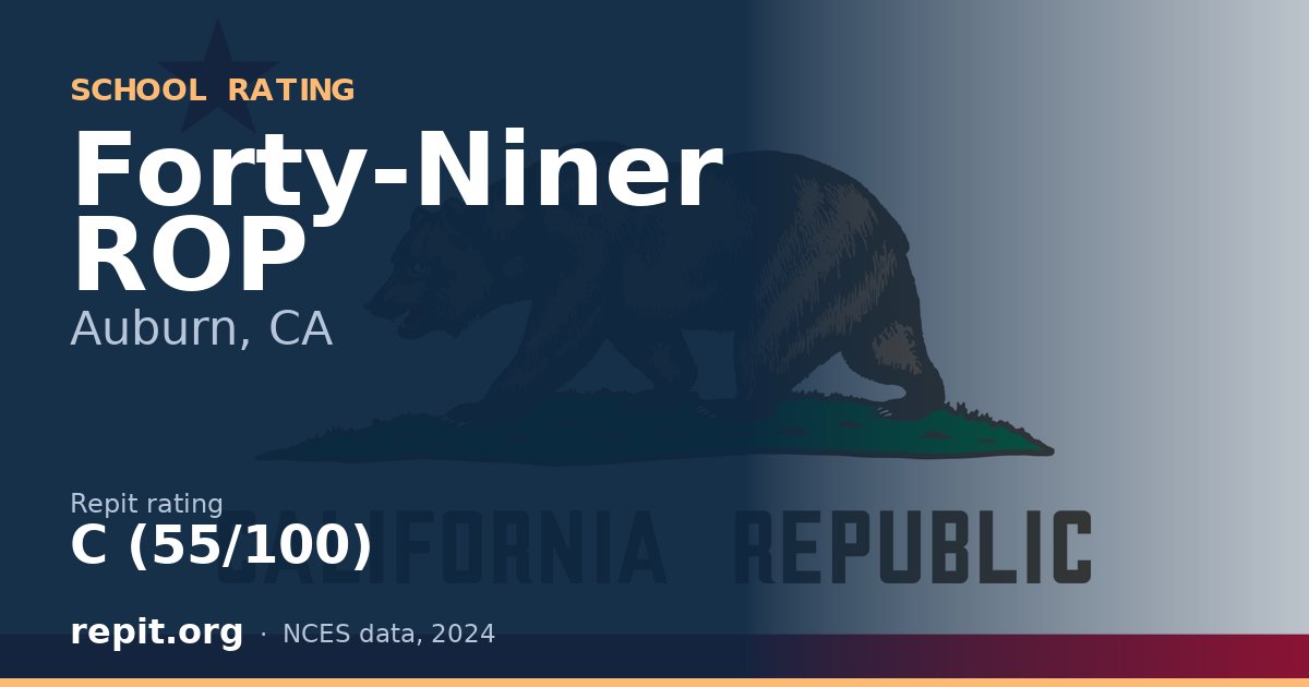 Forty-Niner ROP, Auburn, CA — Repit school rating C (55/100)