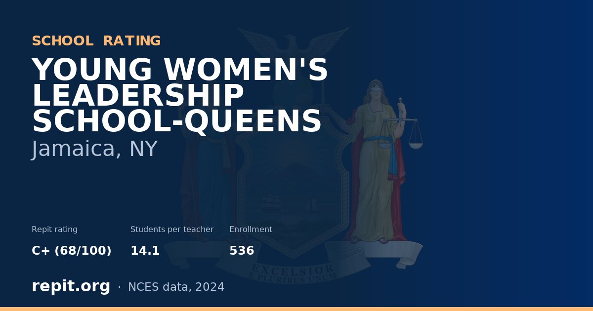 YOUNG WOMEN'S LEADERSHIP SCHOOL-QUEENS, Jamaica, NY — Repit school rating C+ (68/100)