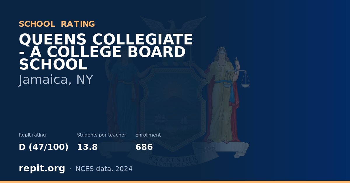 QUEENS COLLEGIATE - A COLLEGE BOARD SCHOOL, Jamaica, NY — Repit school rating D (47/100)