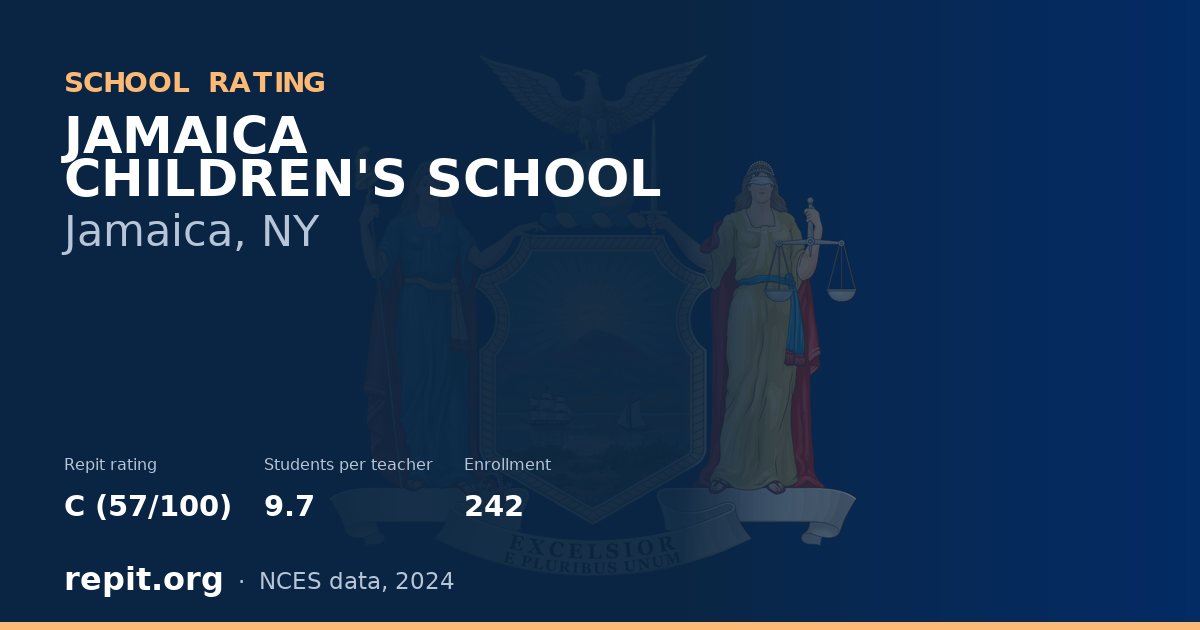 JAMAICA CHILDREN'S SCHOOL, Jamaica, NY — Repit school rating C (57/100)