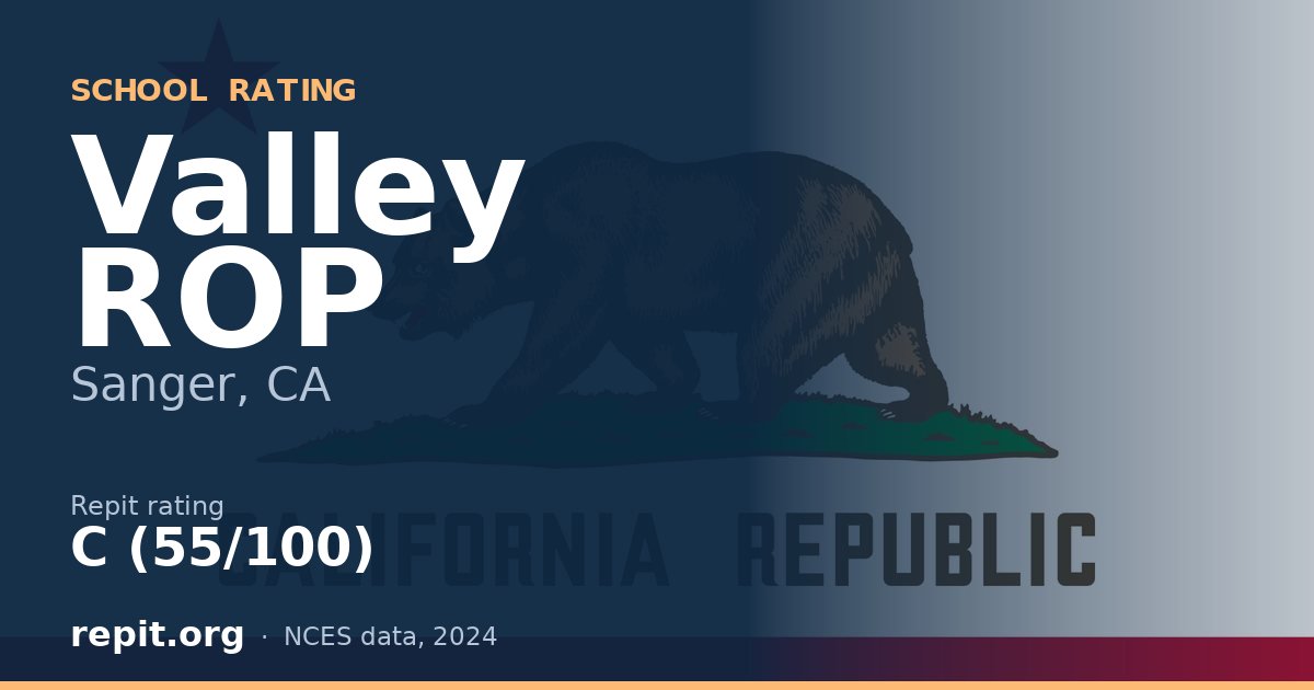Valley ROP, Sanger, CA — Repit school rating C (55/100)