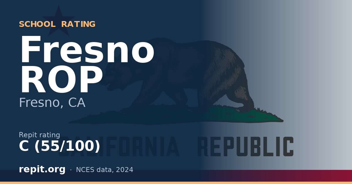 Fresno ROP, Fresno, CA — Repit school rating C (55/100)