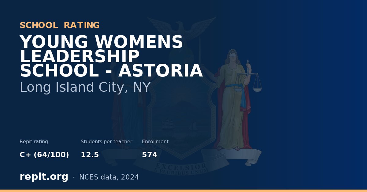 YOUNG WOMENS LEADERSHIP SCHOOL - ASTORIA, Long Island City, NY — Repit school rating C+ (64/100)