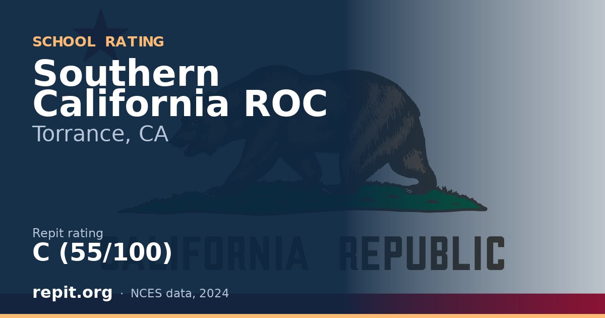 Southern California ROC, Torrance, CA — Repit school rating C (55/100)