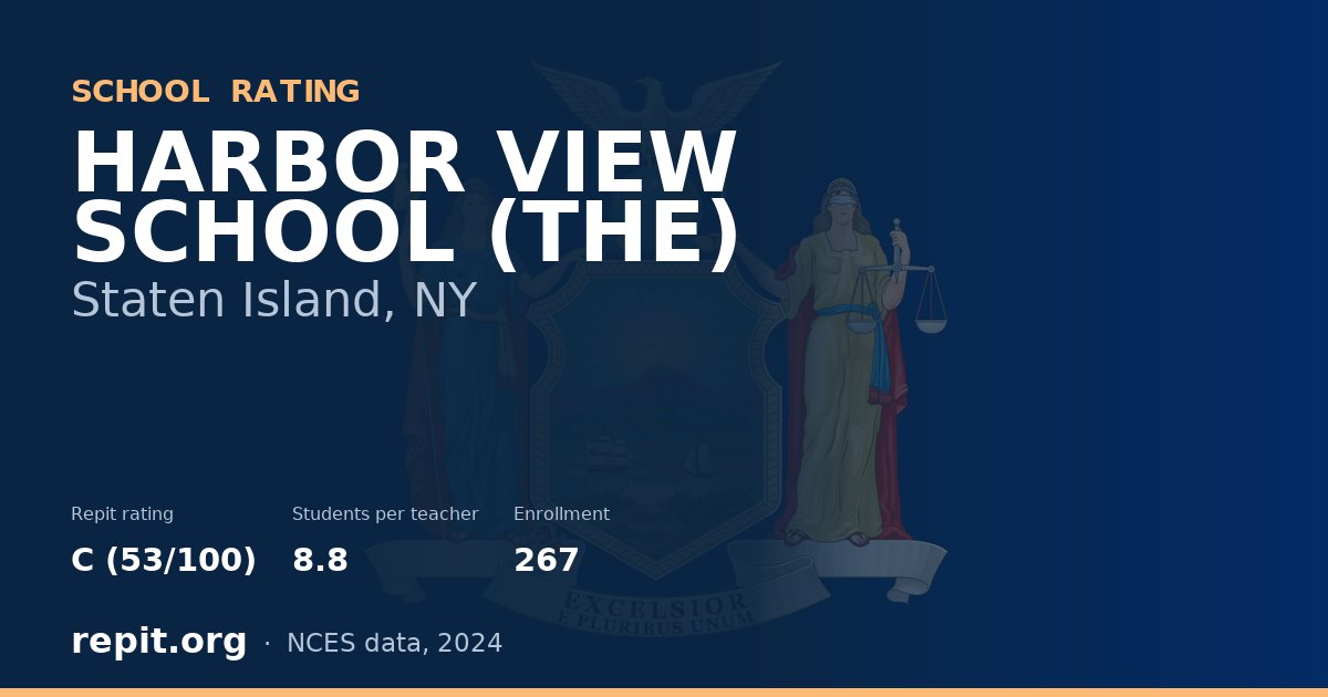 HARBOR VIEW SCHOOL (THE), Staten Island, NY — Repit school rating C (53/100)